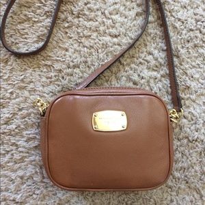 Michael Kors cognac mini Jet Set crossbody